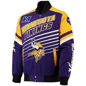 Minnesota Vikings G-III Sports by Carl Banks Extreme Strike Snap Jacket Size XL